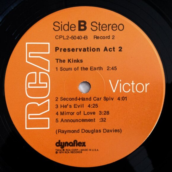 ray davies & kinks preservation act 2 1974 2 lp - dave lola arthur starmaker - Picture 6 of 8